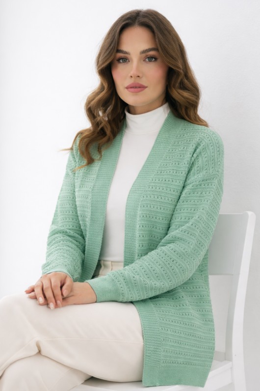 Yazlık Pamuk Hırka R7193 Çağla