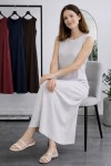 Kolsuz İçlik Elbise N8102 Gri Kolsuz İçlik Elbise N8102 Gri