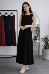 Kolsuz İçlik Elbise N8102 Siyah Kolsuz İçlik Elbise N8102 Siyah