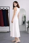Kolsuz İçlik Elbise N8102 Beyaz Kolsuz İçlik Elbise N8102 Beyaz