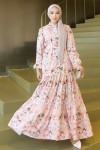 Desenli Tesettür Jessica Elbise B591 Taş Rengi Desenli Tesettür Jessica Elbise B591 Taş Rengi