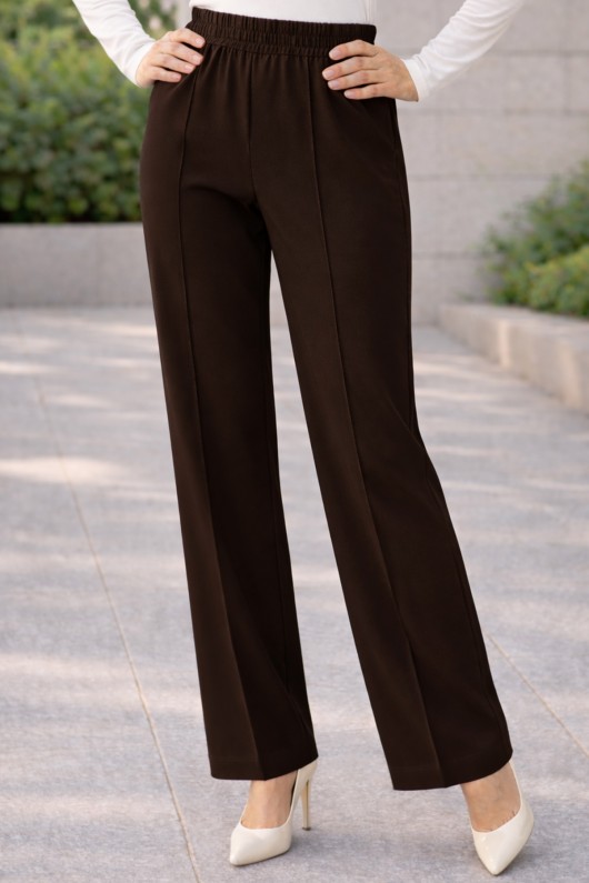 İspanyol Paça Pantolon K1108 Kahverengi İspanyol Paça Pantolon K1108 Kahverengi