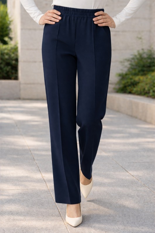 İspanyol Paça Pantolon K1108 Lacivert