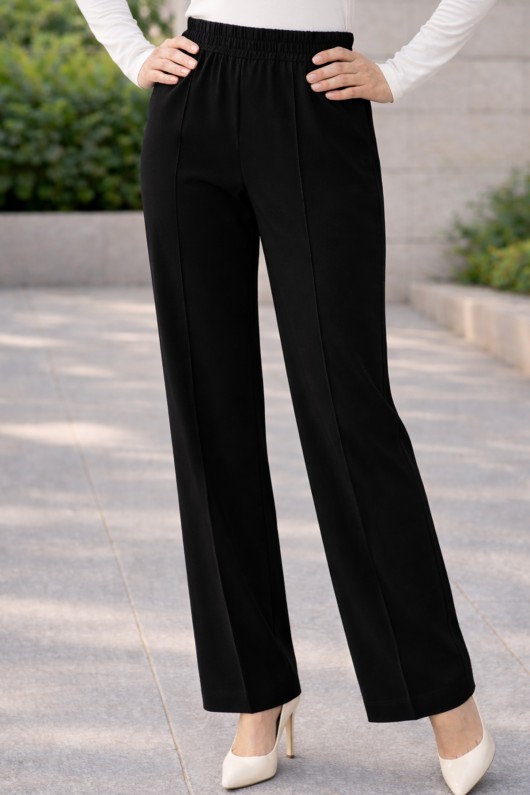 İspanyol Paça Pantolon K1108 Siyah