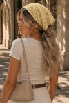Kadın File Model Bandana 7077 Sarı