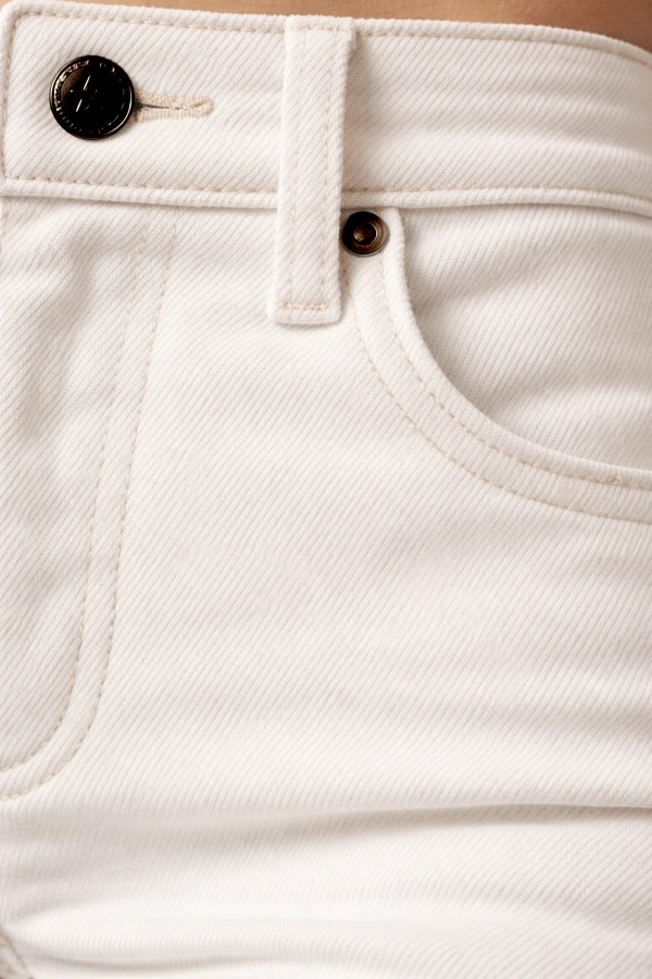 İspanyol Paça Kot Pantolon B30112 Beyaz İspanyol Paça Kot Pantolon B30112 Beyaz