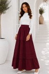 Kat Kat Kloş Etek S2306 Bordo