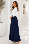 Kat Kat Kloş Etek S2306 Lacivert