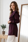 Bebe Yaka Gömlek S0079 Mürdüm
