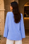 Püskül Detaylı Kimono S2335 Mavi Püskül Detaylı Kimono S2335 Mavi