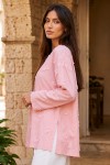 Püskül Detaylı Kimono S2335 Pudra
