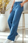 Modal Beli Lastikli Pantolon S2382 İndigo Modal Beli Lastikli Pantolon S2382 İndigo