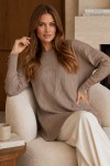 Desenli Merserize Tunik N3317 Vizon