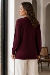Düğmeli Sakal Hırka N3328 Bordo