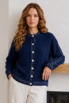 Düğmeli Triko Hırka N3326 Lacivert