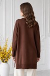 Taşlı Merserize Tunik N3225 Kahverengi Taşlı Merserize Tunik N3225 Kahverengi