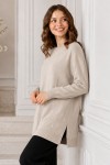 Taşlı Merserize Tunik N3225 Taş Rengi