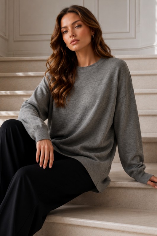 Triko Tunik R7183 Antrasit Triko Tunik R7183 Antrasit
