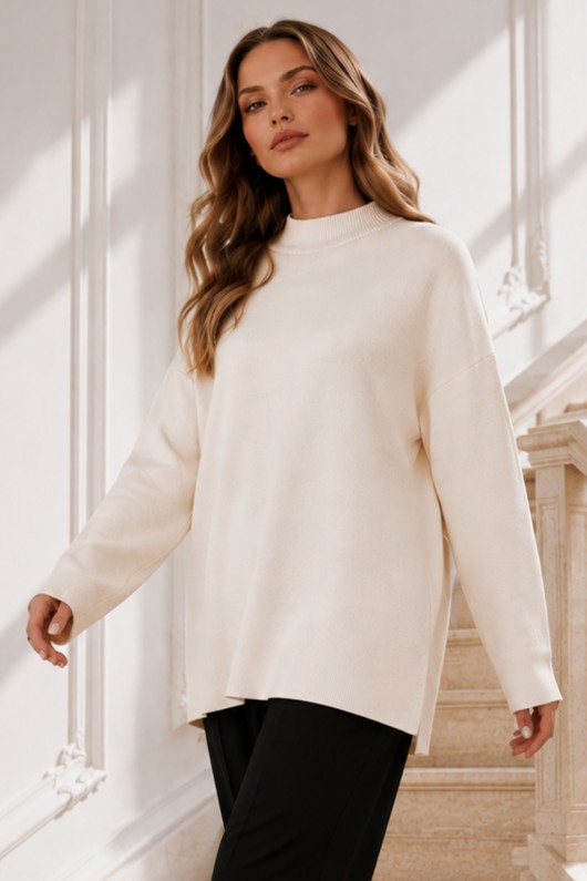 Triko Tunik R7183 Ekru