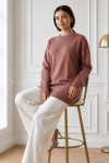 Triko Tunik R7183 Gül Kurusu
