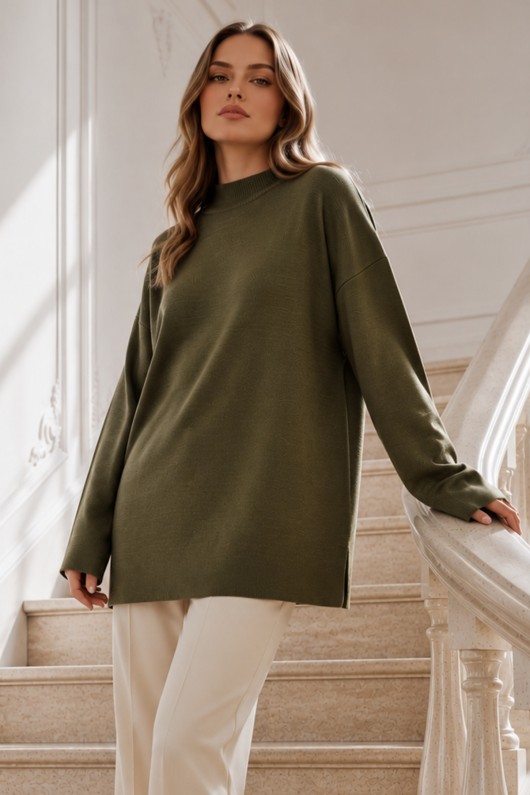 Triko Tunik R7183 Haki Triko Tunik R7183 Haki