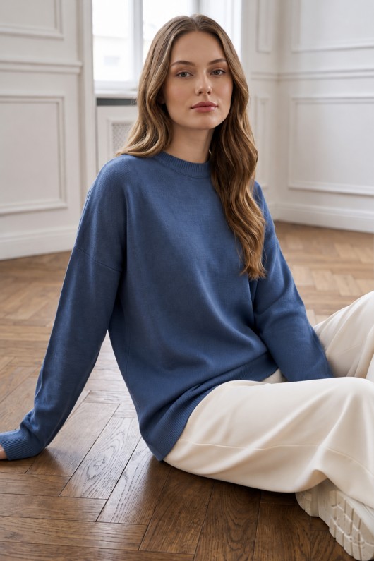 Triko Tunik R7183 İndigo