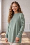 Triko Tunik R7183 Mint Yeşili