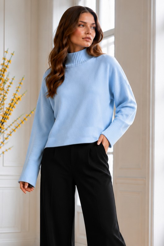 Triko Kazak R4515 Bebe Mavisi Triko Kazak R4515 Bebe Mavisi