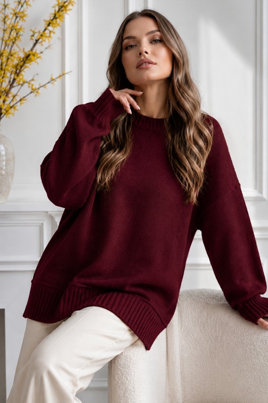 Triko Tunik R4517 Bordo