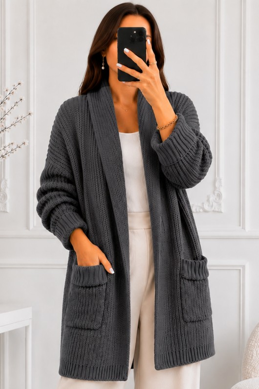 Cepli Triko Hırka R4596 Antrasit