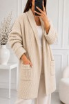 Cepli Triko Hırka R4596 Taş Rengi