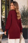 İnci İşlemeli Triko Kazak K6036 Bordo