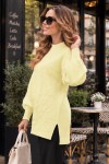 İnci İşlemeli Triko Kazak K6036 Limon Sarısı İnci İşlemeli Triko Kazak K6036 Limon Sarısı