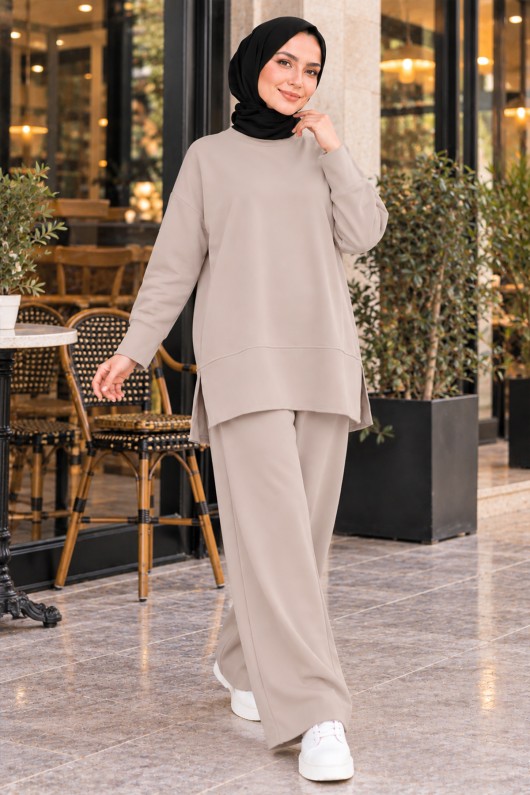 Salaş Kesim İkili Takım N8322 Bej