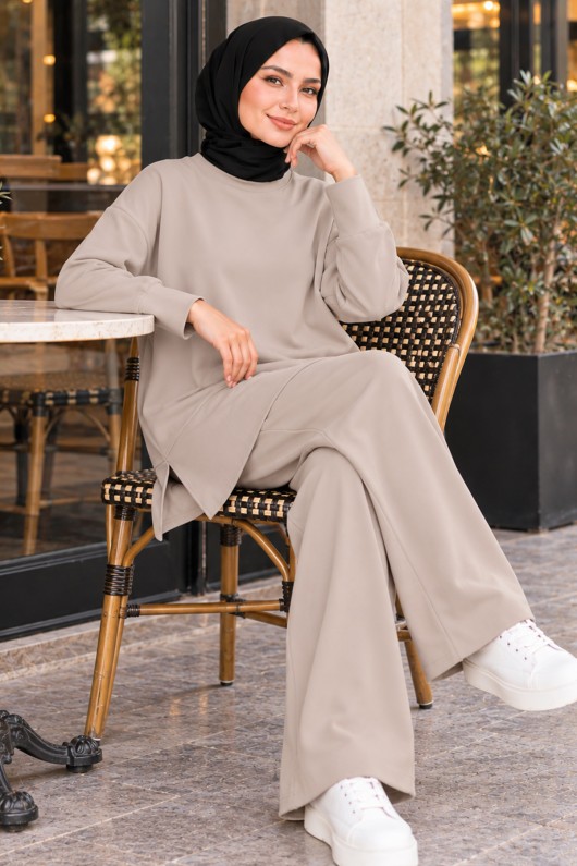 Salaş Kesim İkili Takım N8322 Bej