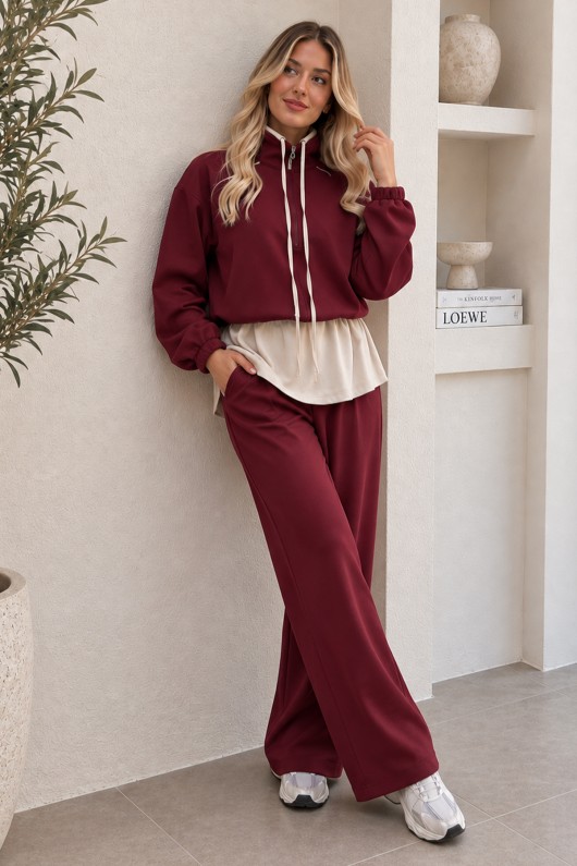 Garnili Spor İkili Takım A808 Bordo